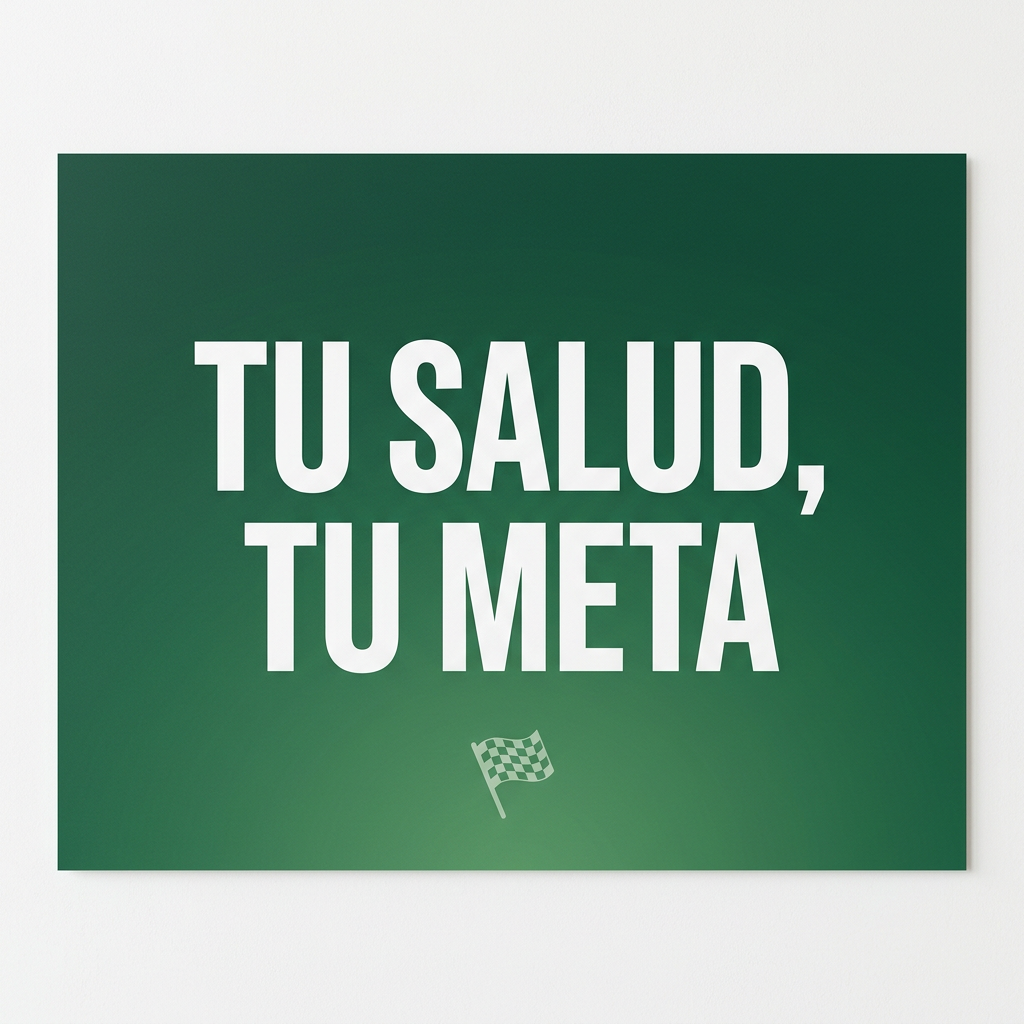 Cartel Tu salud, tu meta
