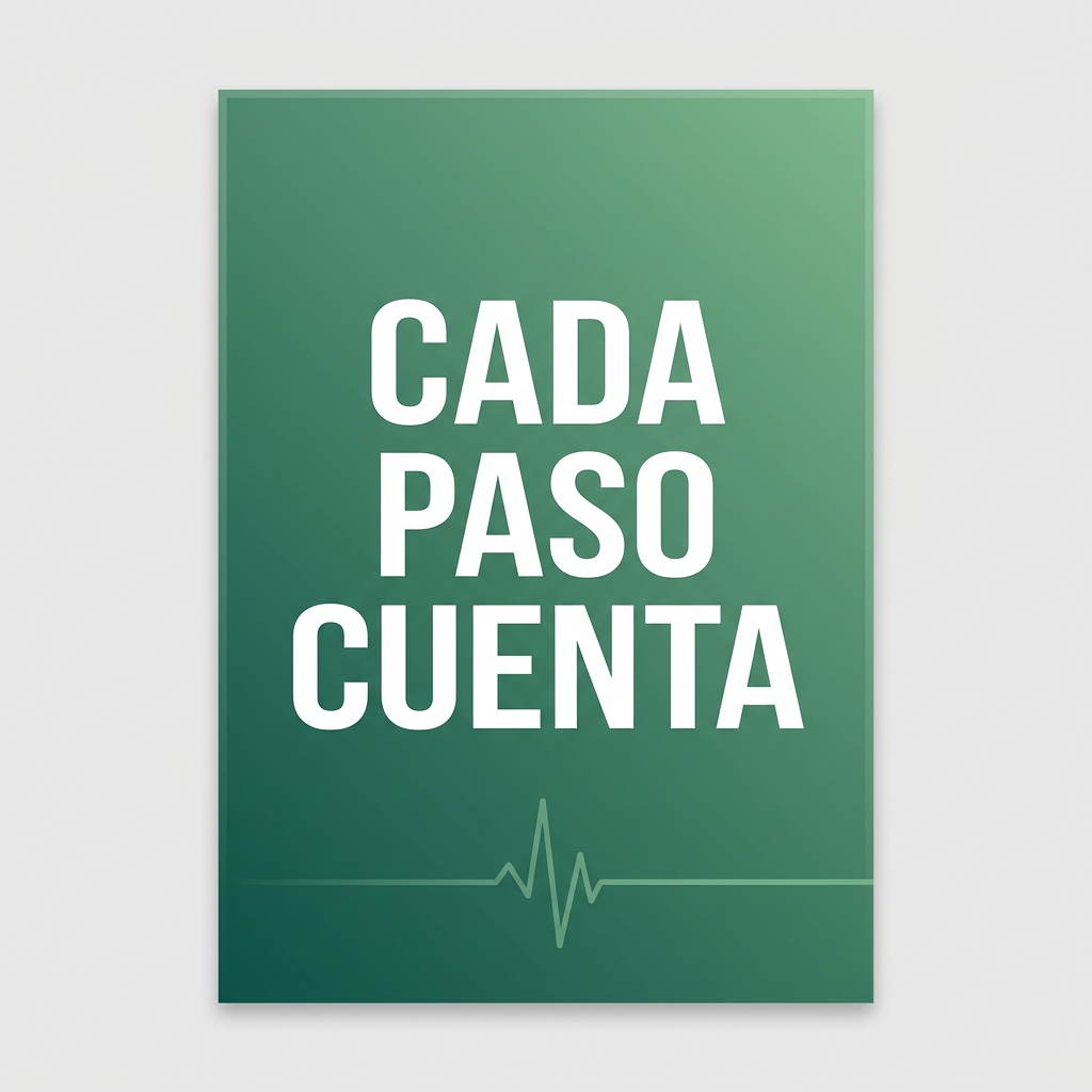 Cartel Cada paso cuenta