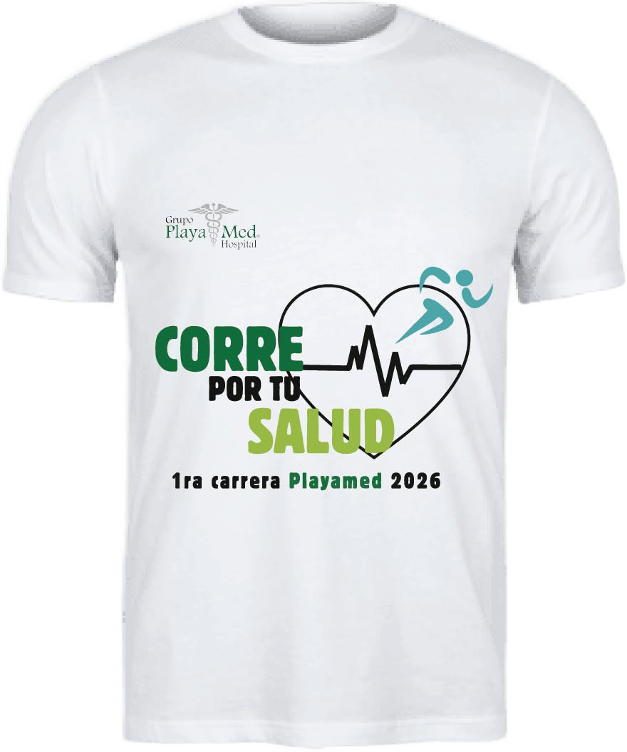 Playera oficial de la Carrera Hospital Playa Med